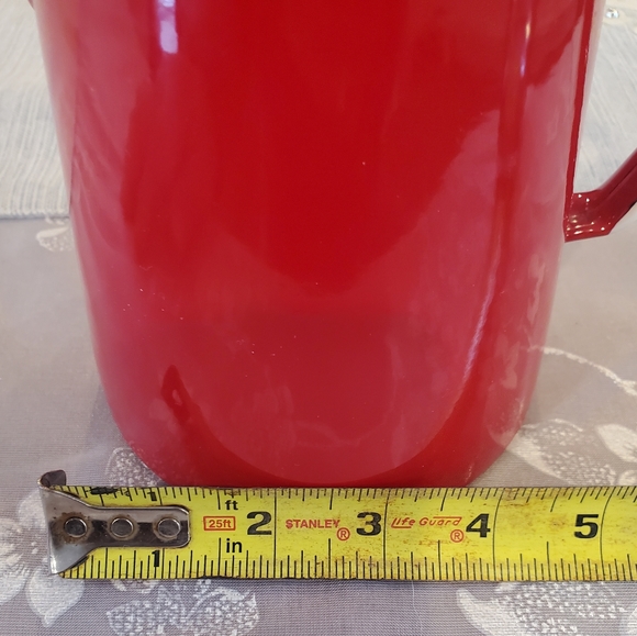 Vintage Emalia Olkusz 1907 Red Enamel Coffee/Tea Pot 1907 - Picture 11 of 11